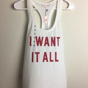 Victoria Secret tank “I Want it All” NWT